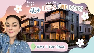 40 Sims 4 for Rent Mods amp Build Ideas  Amenities Apartments Townhouses and more [upl. by Cooke]