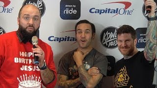 Steveo interviews Fall Out Boy backstage at KDWB Jingle Ball 2017 [upl. by Audres]