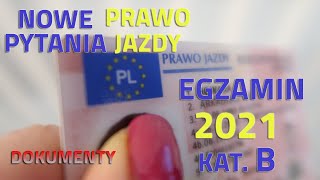 🛑Trudne⁉ Nowe pytania z aktualizacji styczeń 2021 ▶ Egzamin na prawo jazdy kat B ▶ Dokumenty [upl. by Angi]