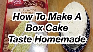 How To Make A Box Cake Taste Homemade  Boxed Cake Mix Hack [upl. by Ernesta]