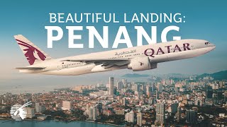 Beautiful Landing in Penang Malaysia 4K [upl. by Adnwahsal815]