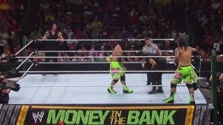 WWE Money in The Bank 2013 Seth Rollins amp Roman Reigns vs The Usos Tag Team Championship  WWE 13 [upl. by Waverley]