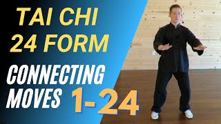 2323 Tai Chi 24 Form Connecting Moves 124 Follow along [upl. by Howard]