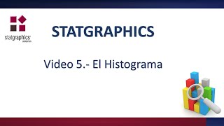 Stagraphics como hacer un histograma [upl. by Bary]