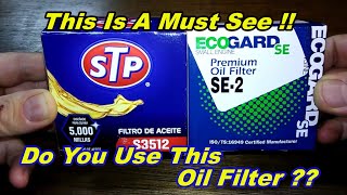 STP Oil Filter Cut Open S3512 vs Ecogard Oil Filter Cut Open SE2 Oil Filter Review [upl. by Sherfield]