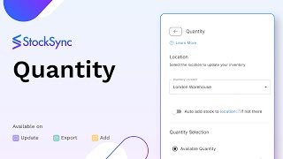 How to AddUpdate Product Quantity in Stock Sync  Column Matching Tutorial  Inventory Management [upl. by Yelhak]