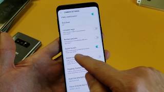 Galaxy S9  S9 How to EnableDisable Quick Launch to Open Camera from Power Button [upl. by Aimaj]