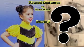 Reused Costumes on Dance Moms from Season 1 [upl. by Maidel]