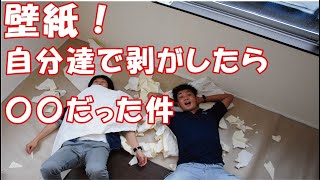 【DIY】壁紙の剥がし方／お部屋の模様替えの準備をしよう！ [upl. by Ahsap]