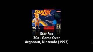 SNES  Star Fox  30a  Game Over [upl. by Adnohryt]