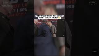 Security SWARMS Edgar Berlanga After He Goes After Canelo [upl. by Ahsemed]