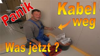 Elektroinstallation auf der Baustelle👍 Kabel suche im Trockenbau 💡 Freunde des Stroms 💡 [upl. by Rolf]