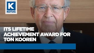 Ton Kooren Receives ITS Lifetime Achievement Award on 22nd of May 2023 [upl. by Lina473]