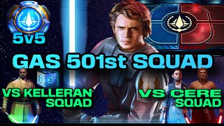 5v5 KELLERAN DATACRON COUNTER amp CEREMALICOS COUNTER wGAS 501st  SWGOH GAC [upl. by Eireva]