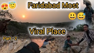 Faridabad Most Viral Place😊🥰  Badkal Lake Faridabad  Enjoy Full Video motovlog Hyperrider001 [upl. by Flin282]