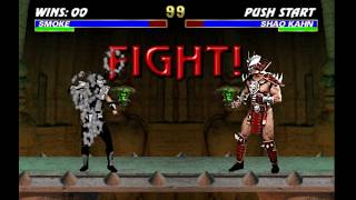 UMK3 13  Shao Kahn fight sequence update [upl. by Ahsinid]