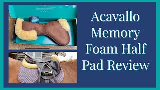 ACAVALLO MEMORY FOAM HALF PAD REVIEW  Equestrian [upl. by Llibyc]