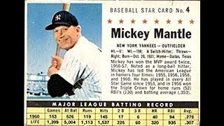 1961 Post Mickey Mantle Baseball Card Commercial [upl. by Kyrstin]