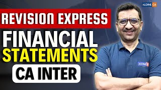 FINANCIAL STATEMENTS REVISION  CA INTER ADVANCED ACCOUNTING  PRAVEEN SHARMA SIR AldineHO [upl. by Dart728]