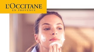 Delicate Cleanse With Immortelle Precious Foam  LOccitane [upl. by Annirac]