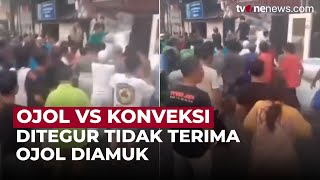 Tidak Terima Ditegur Pengemudi Ojol Diamuk Konveksi  OneNews Update [upl. by Stern]