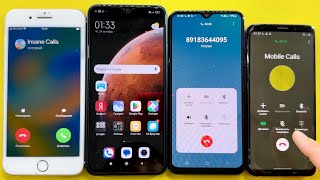 Insane Calls iOS vs Android iPhone 8 Plus Xiaomi Redmi 9 Samsung Galaxy A30S Samsung Galaxy S9 [upl. by Elladine]