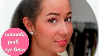 MAKE UP TUTORIAL Pink eye lines Lady Domisha [upl. by Eeryt672]