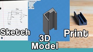 Designing Your First Functional 3D Printed Parts  Basic Fusion 360 3D Printing [upl. by Mathre]