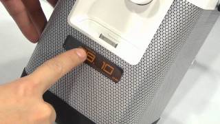 Memorex PartyCube iPhone amp iPod SpeakerDock Video Demonstration [upl. by Romano]