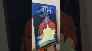 Subscribe my vlog channel ArtistLaviNagar jaishreeram ayodhyarammandir oilpainting [upl. by Gish]