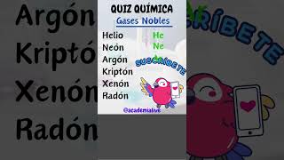 2 Quiz química  Símbolos de elementos químicos education quiz retocognitivo quimica [upl. by Nolaj23]