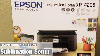 EPSON XP4205 SUBLIMATION SETUP WITH CHIPLESS FIRMWARE [upl. by Liggitt]