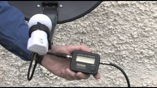 Using a SatFinder satellite meter to align your dish [upl. by Ruosnam]