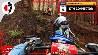 Berm Buster  Husqvarna Loop ⚪ BREAKOUT TRAIL ⚠️ KTM Connector Grade 4 [upl. by Ecnatsnoc986]