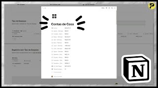 Controle Financeiro 20  O template do Notion para você controlar suas finanças pessoais [upl. by Nihs819]