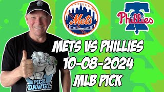 New York Mets vs Philadelphia Phillies 10824 MLB NLDS Game 3 Pick amp Prediction  MLB Betting Tips [upl. by Einnos]