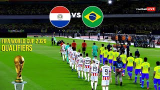 Paraguay vs Brazil  FIFA World Cup 2026™ Qualifiers  Full Match  Realistic PES Gameplay [upl. by Ettena587]