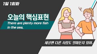 1일 1회화 4  There are plenty more fish in the sea 세상엔 다른 사람도 얼마든지 있어 [upl. by Sartin]