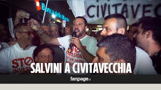 Salvini e Casapound contro i migranti a Civitavecchia Il Sindaco M5s quotOggi città malfrequentataquot [upl. by Eural]