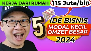 5 ide bisnis usaha modal kecil menjanjikan dari rumah 2024 [upl. by Tekla]