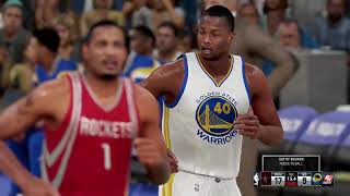 NBA 2K16  Houston Rockets vs Golden State Warriors  PS4 Gameplay [upl. by Tutto]