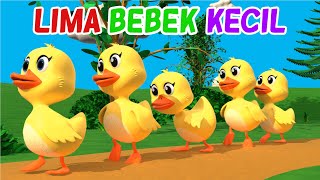 Lima Bebek Kecil Pergi Main 🦆🦆 Lagu Anak Indonesia Balita Viral [upl. by Adnert]