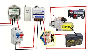 generator automatic on off switch  wireless remote control garnetor switch [upl. by Cade]