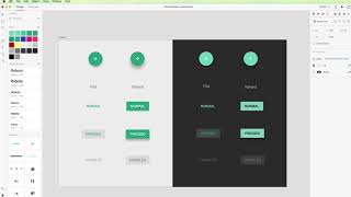 Adobe XD tutorial How to use Material Design Buttons [upl. by Skippy]