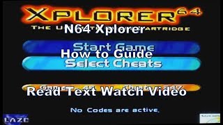 Using the Xplorer 64 Green Label on Goldeneye Im Invincible Cheating Special on the N64 [upl. by Nosittam]