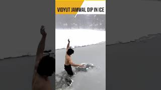 Superhuman Vidyut Jamwal Stunts In Deep Ice Water shorts Vidyut Jamwal New Stunts trending short [upl. by Fridlund578]