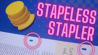 Stapleless staplers  watch before you buy [upl. by Iviv855]