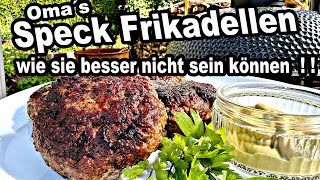 Omas Speck Zwiebel Frikadellen die Besten   The BBQ BEAR [upl. by Aizahs200]