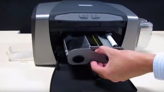 Fargo DTC1250e ID Card Printer  How to Clean You Printer [upl. by Leahcym]