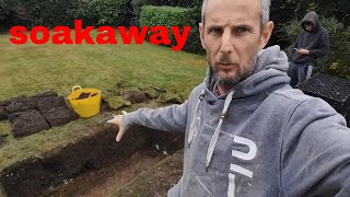 installing soakaway drain in garden [upl. by Zeph]